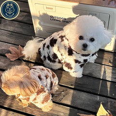 Tony Bear Series Padded Pet Vest - Thickened Autumn & Winter Sleeveless Parka for Schnauzers, Teddy Poodles, and Bichon Frise