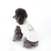 Reversible Striped Pet Vest - Dual-Style Autumn & Winter Sleeveless Layering Piece with Lace Trim for Teddy Poodles, Schnauzers, and Small Dogs