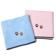 Super Absorbent Microfiber Pet Towel - Quick-Dry Dog Bath Blanket for Grooming & Travel (Large)