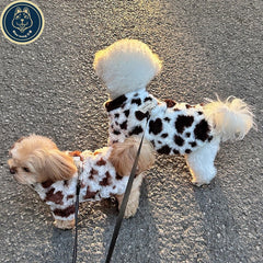 Tony Bear Series Padded Pet Vest - Thickened Autumn & Winter Sleeveless Parka for Schnauzers, Teddy Poodles, and Bichon Frise