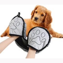 Chenille High-Absorbency Pet Drying Towel - Thickened Microfiber Dog Bath Robe with Dual Hand Pockets - Quick-Dry Grooming Wrap for Cats & Dogs